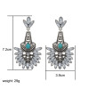 E-3659  Europe and America 2016 New Beautiful Fashion Clear Crystal Earrings Elegant Turquoise Dangle Earrings For Women