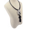 N-5982 Fashion Women Jewelry Bohemian Vintage Silver  Turquoise Beaded Long Tassel  Choker Necklaces