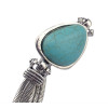 B-0656  Women's Vintage Retro Tibetan Silver Geometric Turquoise Stone Bracelets& Bangles Jewelry For Women