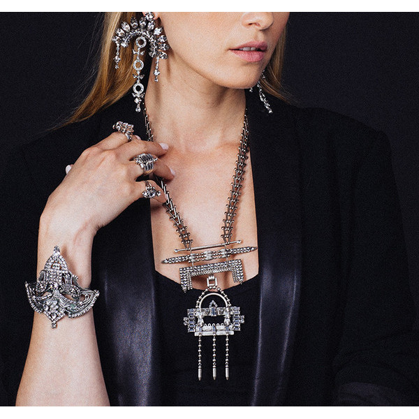 N-5993 Fashion high quality silver gold plated charm crystal rhinestone multi layer tassel beads pendant necklaces for women jewelry