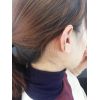 E-3674  1Pcs Punk fashion gold silver metal cuff earrings clip on earrings for women jewelry