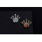 P-0227 Fashion Unique Charm Rhinestones Silver & Gold  Plated  Crown Shape Brooch Buckle For Women Men  Accessories