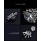 P-0227 Fashion Unique Charm Rhinestones Silver & Gold  Plated  Crown Shape Brooch Buckle For Women Men  Accessories