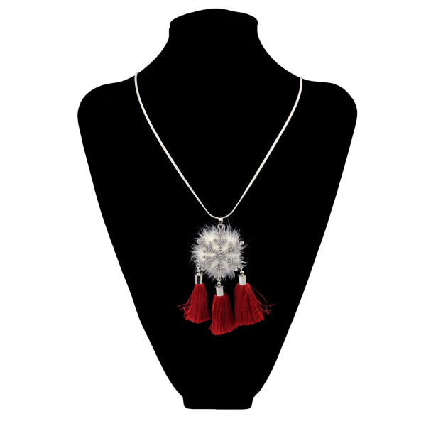N-5999  2016 Hot Sell Fashion Silver Long Necklaces Pendants Tassel Sweater Women Necklace All Match Necklace Jewelry