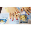 R-1308 Punk Style Gold Metal Hollow out Flower Ring Knuckle Ring for Women