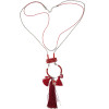 N-6016  Fashion korean silver plated multiple rope chain turquoise long pendant necklace