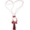 N-6016  Fashion korean silver plated multiple rope chain turquoise long pendant necklace