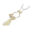 N-6016  Fashion korean silver plated multiple rope chain turquoise long pendant necklace