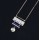 N-6014 New Fashion Jewelry Chain Link Turquoise Pendant Necklace Simple Design Jewelry for Women Girl Nice Gift