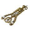 E-3678  New Fashion 2 Colors Gold Silver Plated Rhinestone Crystal Hollow Out Long Dangle Earrings Females Jewelry
