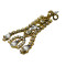 E-3678  New Fashion 2 Colors Gold Silver Plated Rhinestone Crystal Hollow Out Long Dangle Earrings Females Jewelry