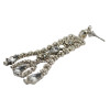 E-3678  New Fashion 2 Colors Gold Silver Plated Rhinestone Crystal Hollow Out Long Dangle Earrings Females Jewelry