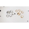 R-1313  New Fashion Women Punk Gold Silver Plated Black Resin Butterfly Flower Hollow Round Midi Knuckle Rings