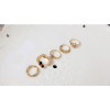 R-1313  New Fashion Women Punk Gold Silver Plated Black Resin Butterfly Flower Hollow Round Midi Knuckle Rings