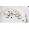 R-1314   5pcs/set fashion finger ring gold silver plated charm rhinestone heart and flower shape knuckle rings for women jewelry