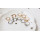 R-1314   5pcs/set fashion finger ring gold silver plated charm rhinestone heart and flower shape knuckle rings for women jewelry