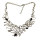 N-6039  2016 Newest Tree Branch Shape Black Resin Bead Vintage Gold/Silver Plated Chain Statement Choker Necklaces Women Jewelry