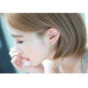 E-3688  Korea Style Silver/Gold Cute Lovely Ear Stud Earrings