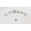R-1322 6 Pcs/set Bohemian Style Vintage Silver Alloy Arrow Geometric Shape Nail Midi Rings Sets Women Jewelry