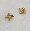 P-0310  2016 Fashion style gold plated cute tiny windmill shape collar brooch pin