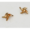 P-0310  2016 Fashion style gold plated cute tiny windmill shape collar brooch pin