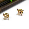 P-0310  2016 Fashion style gold plated cute tiny windmill shape collar brooch pin