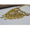 N-6055  New Vintage Gold/Silver Chain Hollow Flower Long Tassel Waterdrop Pendant Crystal Choker Collar Statement Necklace for Women Jewelry