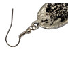 E-3702 Vintage boho silver plated oval shape ethnic dangling earrings for women