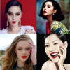 M-0016  Punk vampire style fashion Girls Waterproof Tattoo Magic Color Long Lasting Makeup Lip gross