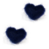 E-3714 Korean style fashion 4 colors love shape fuzz Venetian pearl earrings jewelry