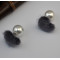 E-3714 Korean style fashion 4 colors love shape fuzz Venetian pearl earrings jewelry