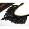 N-6092   2016 New Fashion Bohemian Style Gold Plated Alloy Link Chain Colorful Beads Tassel Choker Bib Necklaces Women Jewelry