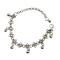 B-0611 Gypsy Bohemian Vintage Silver Flowers Chain Anklet Bracelets Beads Tassel Foot Chain Women's Jewelry