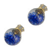 E-3721  new arrival korean fashion popular crystal glass ear stud earrings
