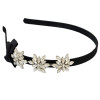 F-0313  New European Jewelry Carved Flower Crystal  Crown Headband Hair Accessory For Women