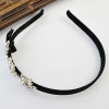 F-0313  New European Jewelry Carved Flower Crystal  Crown Headband Hair Accessory For Women