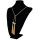 New Fashion Long Chain Punk Pendant Alloy Resin Necklace