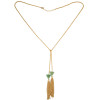 New Fashion Long Chain Punk Pendant Alloy Resin Necklace