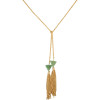 New Fashion Long Chain Punk Pendant Alloy Resin Necklace