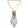 N-6112 Bohemian Fashion Chain Handmade 4 Colors Resin Beaded Long Tassel Statement Necklaces Women Jewelry