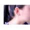 E-3726  Korea Style Fashion Silver Earring Flower Shape Stud Earrings For Women Girls Jewelry