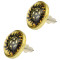 E-3729 vintage style bronze clear Pentagram eyes fashion earrings stud jewelry