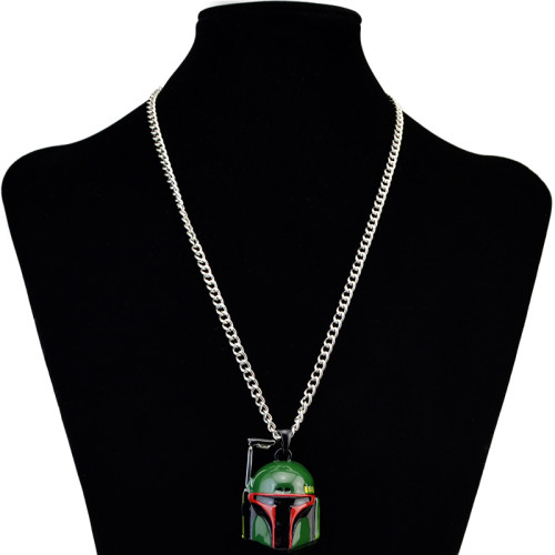 N-6121  2016 hot sell Fashion silver plated alloy star wars HELMET mask PENDANT necklace jewelry