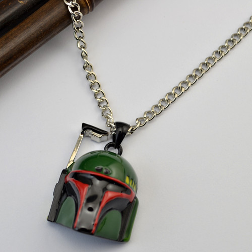 N-6121  2016 hot sell Fashion silver plated alloy star wars HELMET mask PENDANT necklace jewelry