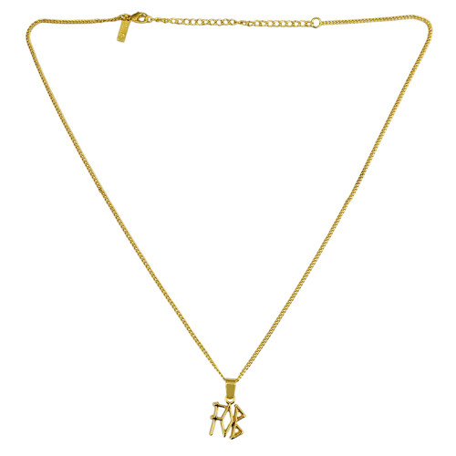 N-6119  Fashion Film FOB Letter Pendant Necklace Gold Chain Adjustable Necklace Women Jewelry