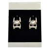 E-3730  Europe and the United States Fashion Film Batman Mask Earring Silver Plated Ear Stud Earrings For Women Jewelry