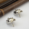 E-3730  Europe and the United States Fashion Film Batman Mask Earring Silver Plated Ear Stud Earrings For Women Jewelry