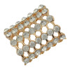 R-1335  Fashion Scarf Clips Gold&Silver Plated Hollow Out Charm Rhinestone Silk Scarf Buckle for Women Jewelry