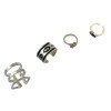 R-1336  Fashion 4Pcs/Set Finger Simple Leaf Jewelry Nice Knuckle Midi Chic Ring Gift