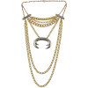 N-6149 2016 Newest design Western Vintage Gun Black Plated Alloy Chain Long Tassel  Pendant  Necklace for  Females Jewelry
